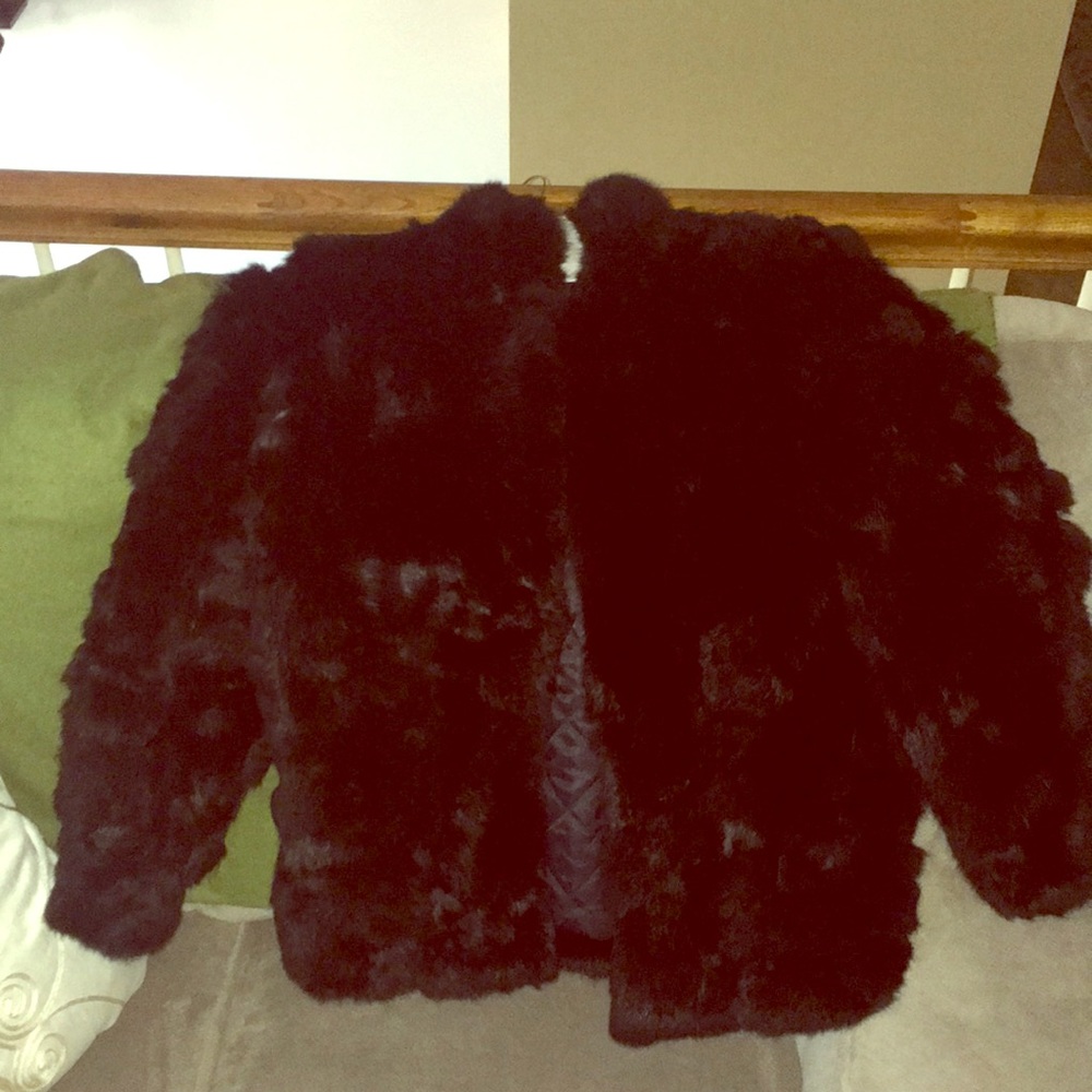 Vintage Rabbit Fur Coat - Picture 1 of 8
